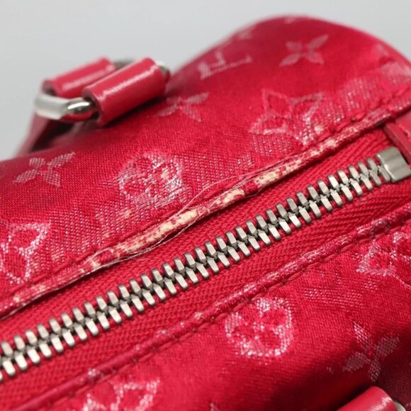 LOUIS VUITTON Monogram Satin Little Papillon Hand Bag Pink M92353 LV Auth - Picture 7 of 16